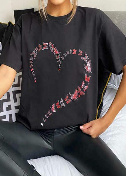 Butterfly Heart Oversized T-Shirt