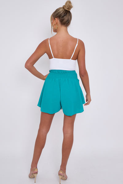 HIGH WAIST WIDE LEG SHORTS