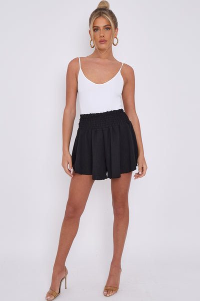 HIGH WAIST WIDE LEG SHORTS