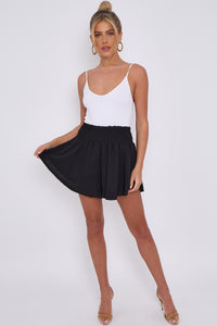 HIGH WAIST WIDE LEG SHORTS