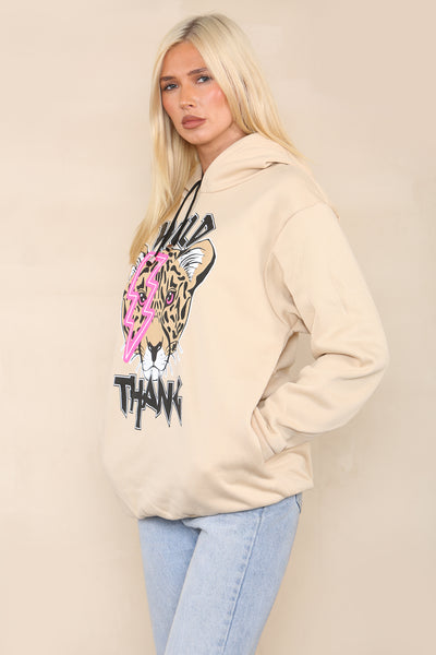 WILD THANG PRINT HOODIE