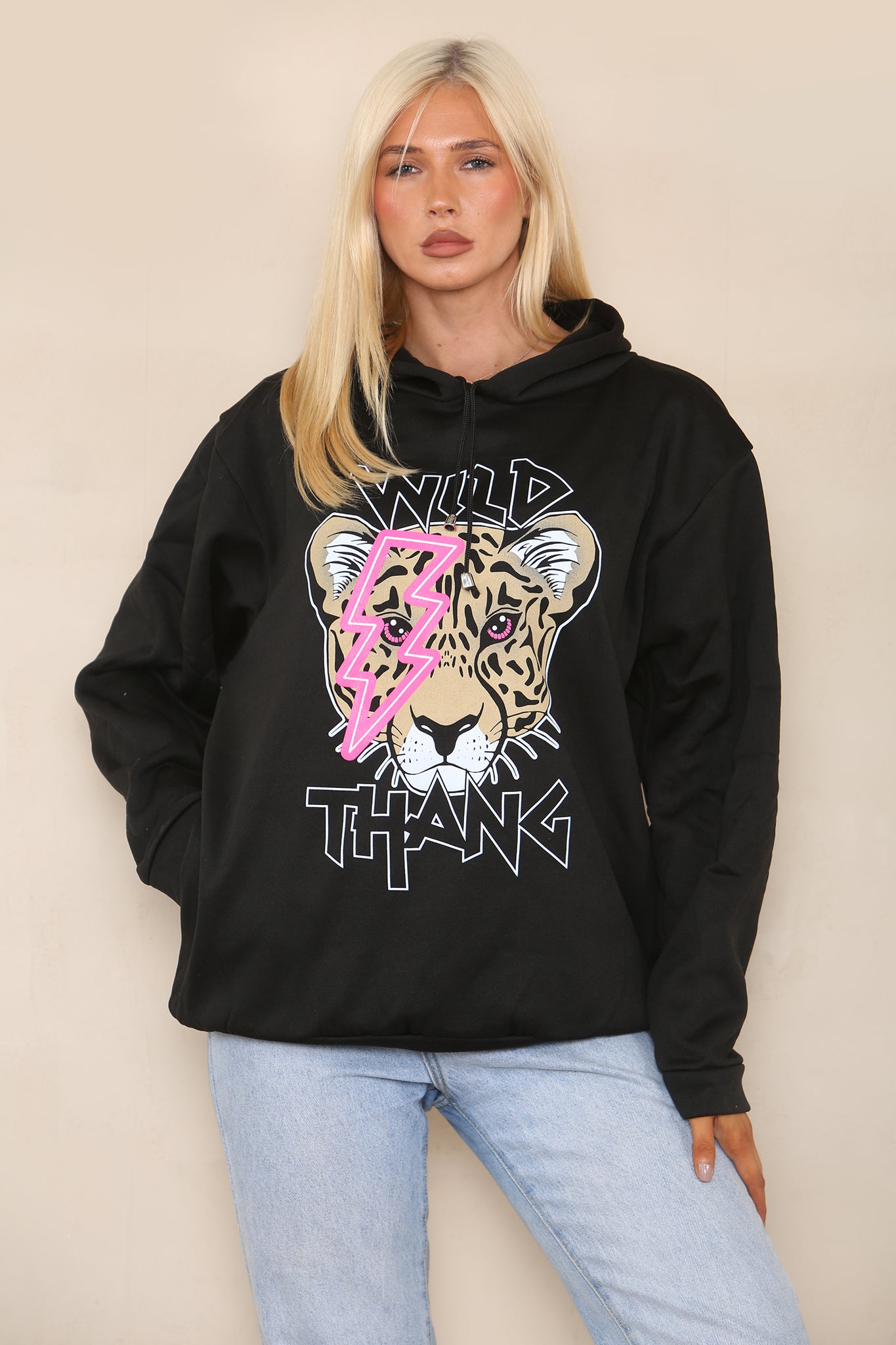 WILD THANG PRINT HOODIE