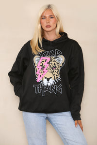 WILD THANG PRINT HOODIE