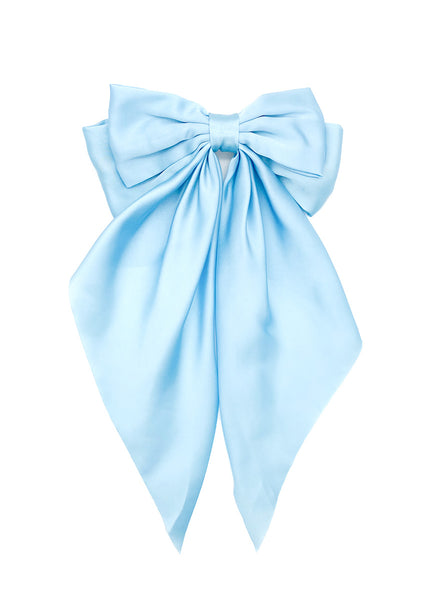 Oversized Satin Hair Bow Clip