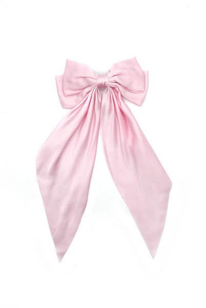 Oversized Satin Hair Bow Clip