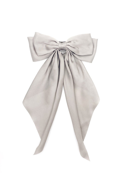 Oversized Satin Hair Bow Clip