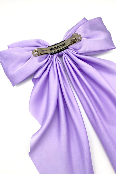 Oversized Satin Hair Bow Clip