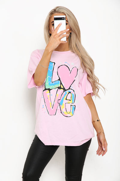 Multi Love Printed T-shirt