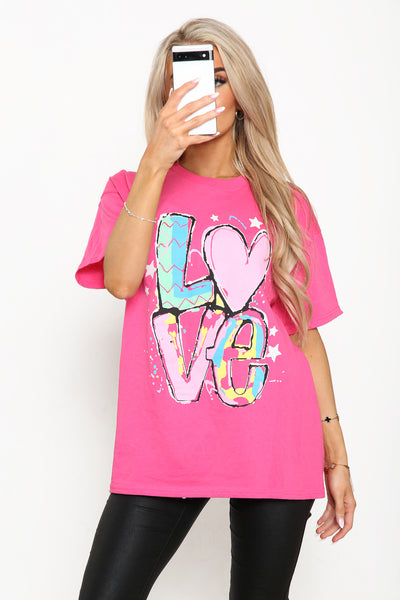Multi Love Printed T-shirt