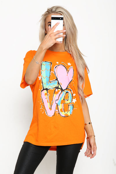 Multi Love Printed T-shirt