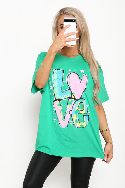 Multi Love Printed T-shirt