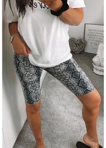 Snake Print Cycling Short