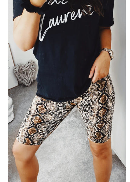 Snake Print Cycling Short